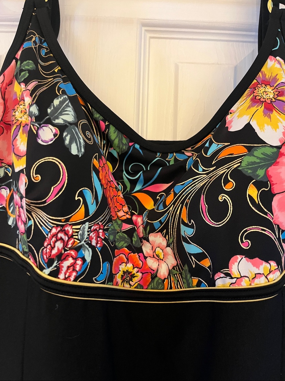 LONGITUDE Black Floral Swim Dress
Women’s size 18 - Picture 3 of 9